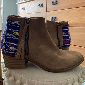 Boho Anthropology ankle boots! Great condition!